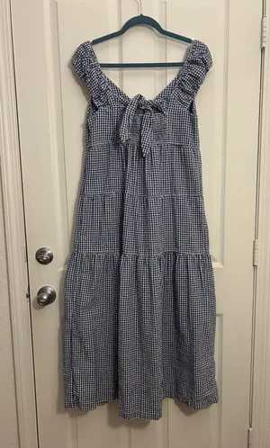 Old Navy Ginghan Midi Dress thumbnail 2