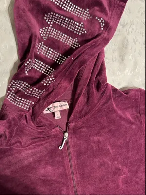 Juicy Couture Zip Up Blinged Rhinestone Hoodie thumbnail 5