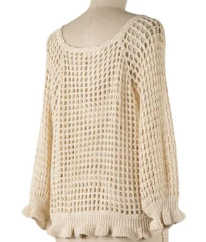 Women’s Natural Color Crochet Button thumbnail 2
