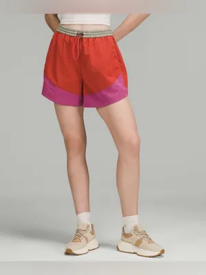 Lululemon Evergreen High-Rise Short 4.5" Pink Punch / Pink Lychee / Raw Linen thumbnail 2