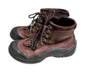 Clarks Women Brown Leather Muckers Waterproof Ankle Boots Hiking 6.5 M thumbnail 1