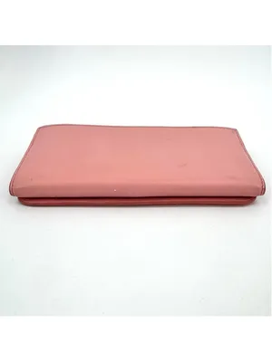 Rare Chloé Pink Horse Embroidered Leather Wallet Equestrian thumbnail 3