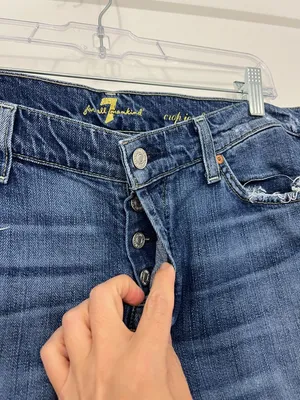 7 For All Mankind Size 30 Josefina Cropped Skinny Boyfriend Jeans thumbnail 2