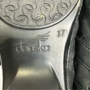 Dansko black leather clogs women’s size 37 6.5‎ classic work shoes professional thumbnail 6