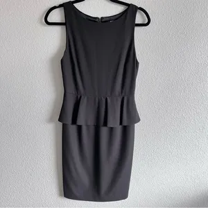 Alice + Olivia Women's Black Sleeveless‎ Peplum Dress thumbnail 2