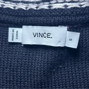 Vince women’s Small oversized long sleeve v-neck sweater shirt Cotton Casual thumbnail 14