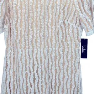 Lulus Smile A Minute White Embroidered Mini Dress NWT Medium thumbnail 5