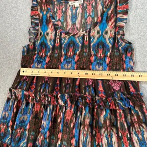 Lilis Closet Anthropologie Sibylline Mini Dress Women's X-Small Sheer Tiered thumbnail 7