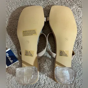 Olivia Miller Nude/clear block heel thumbnail 5