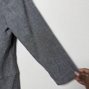 Carolina Herrera Women Virgin‎ Wool Silk Dress 8 Grey Bow Front Sheath Midi thumbnail 3