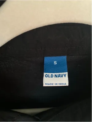 Old‎ Navy Black Cotton Shirt Mini Dress Quiet Luxury Minimalist S Classic Boho thumbnail 5