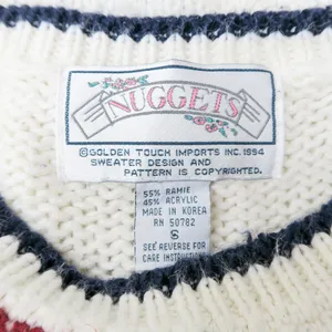 Vintage 90s Nuggets American Flag Patriotic Sweater thumbnail 9