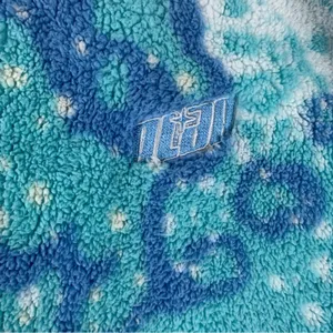 ALAB size medium alien encounter Blue and White Fleece hoodie thumbnail 9