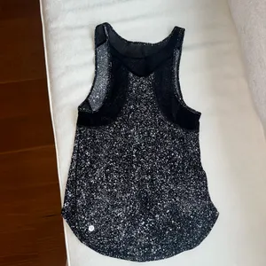 Lululemon Black White Speckled Tank Top thumbnail 4