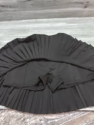 ALO Yoga Black Pleated A-Line Skirt M thumbnail 3