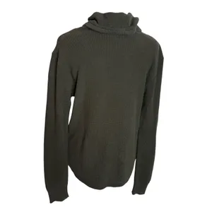 Ralph Lauren Green Waffle Knit Cowl Neck Sweater Women Size‎ M Minimalist thumbnail 2
