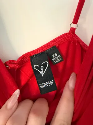 Windsor Red Homecoming Ruched Cowl Neck Dress XS thumbnail 3