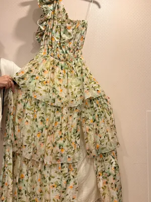 Anthropologie Astr Floral Imelda Maxi Dress One-Shoulder Tiered thumbnail 10