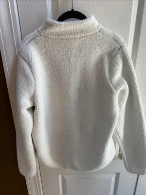 Fanatics Gray and White Sherpa-Lined Zip Hoodie thumbnail 2