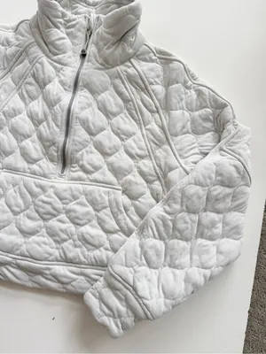 lululemon Scuba Oversized Quilted Half Zip Sweatshirt Size XS/S thumbnail 6