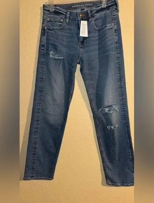 American Eagle Distressed Blue Jeans thumbnail 1