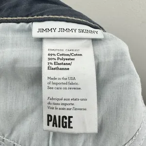Paige Jimmy Jimmy Skinny Jeans Women's Size 27 Dark Wash Denim‎ Jeans Casual thumbnail 8