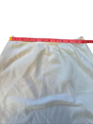 80s Vintage Jcpenny White Slip Skirt Small Lace Trim thumbnail 3
