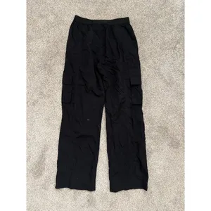 AS Revival Black Cargo Windsuit Parachute Activewear Pants, S thumbnail 5