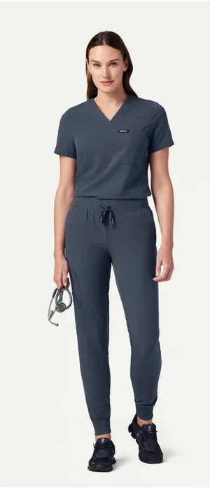 Jaanuu Scrub Top Gray Size XS thumbnail 1