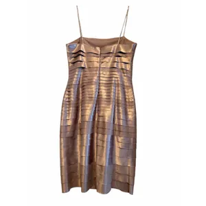 Connected Apparel NWT Champagne Sparkly Dawn Oliva Cocktail Dress - Size 10 thumbnail 6