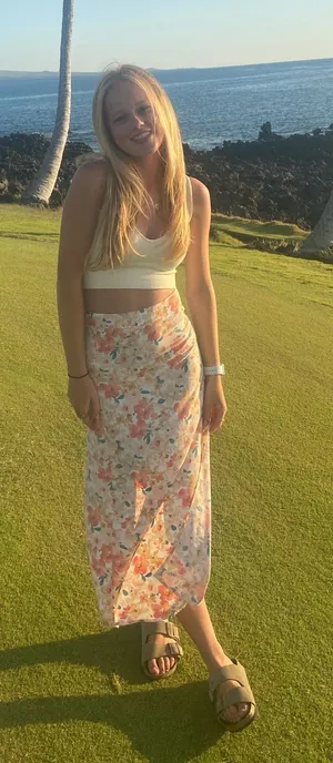 Floral Forever 21 Maxi Skirt thumbnail 1