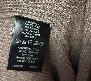 Le Ore Lodi Merino Wool Knit Pants Tan Brown Women’s Size XS thumbnail 6