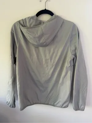 New Balance Light Gray Half-Zip Hooded Pullover Jacket thumbnail 8