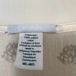 EBERJAY Breezy Weave Cover-up in Lotus‎ Bloom Natural & Sage Grey and size M/L thumbnail 5