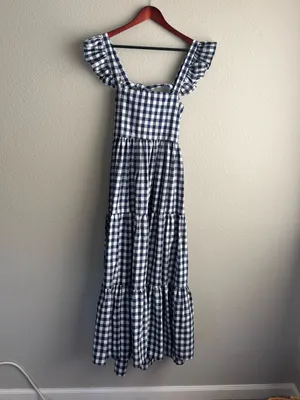 Gingham Reformation Hartford Dress thumbnail 3
