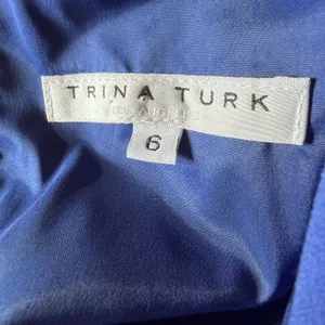 Trina Turk Lenaya Blouson Draped Sleeveless Dress Asymmetrical Royal Blue‎ Sz 6 thumbnail 9
