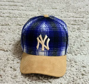 Mitchell & Ness MLB Plaid NY Yankees World Series Pro Snapback Hat thumbnail 2