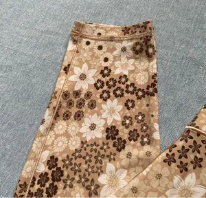 Aerie Offline Real Me High Waisted Pocket Legging Floral Size L in Soft Oat thumbnail 4