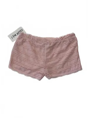 J For Justify Mauve Textured Eyelet Lounge Shorts Pajama Bottoms Pink Size L thumbnail 2