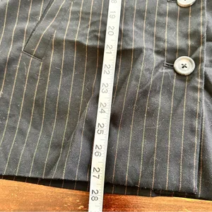 We The Free Black and Brown Pinstripe Blazer Size M thumbnail 12