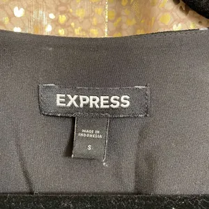Express Black White Sheer Sleeve Polka‎ Dot Surplice Top Puff Sleeve S thumbnail 4