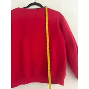 Shenanigans Vintage Red Holly Embroidered‎ Fleece Button Front Cardigan XL thumbnail 6