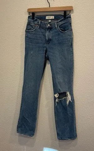 Abercrombie and Fitch low rise the 90s straight jeans thumbnail 1