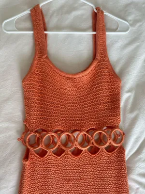Orange maxi dress thumbnail 2