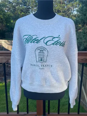Abercrombie & Fitch “Hotel Eloile” Soft Collection Embroidered Sweatshirt Med thumbnail 2