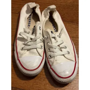 Converse Chuck Taylor All Star Low Top Cream Canvas Sneakers‎ Women's Size 7 thumbnail 10