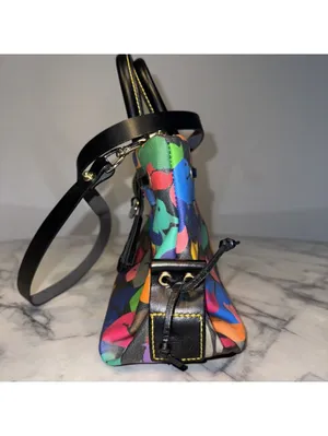 Dooney & Bourke Wonder Ducks Black Handbag Satchel Crossbody CLEAN NWOT Vintage thumbnail 6