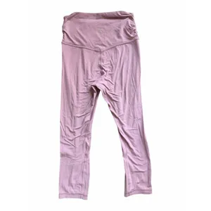 Lululemon Align High Rise Crop 21” Cross Waist Leggings Mauve Pink Size 6 Yoga thumbnail 4