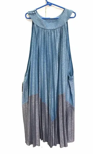 Free People Pleated Love Mini Dress blue purple sp thumbnail 2
