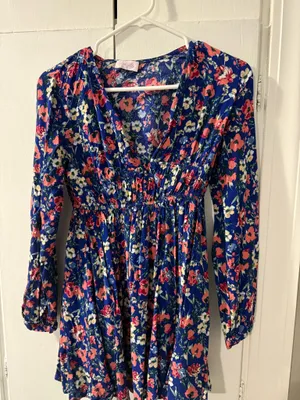 Pink Lily Dress Floral thumbnail 1